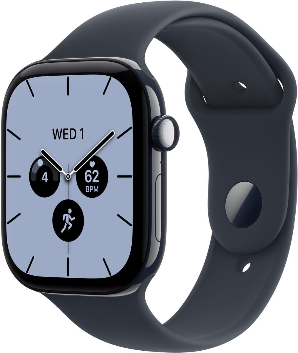 Apple Watch Series 12 Cellular 46mm Keramiek Nachtblauw Sportband M/L — afbeelding 1