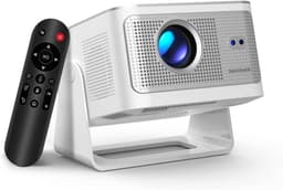 Draagbare Beamer - Mini Projector - Thuisbioscoop Creëren - Android 14 WiFi 6 - Native 1080P - Wit — thumbnail 1