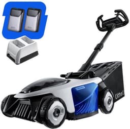 Elektrische Grasmaaier Zelfrijdend - 43 cm Maaibreedte - 2 x 20 V Accu - 50 Liter Grasopvang - Kunststof - Voor Tuinonderhoud — thumbnail 1