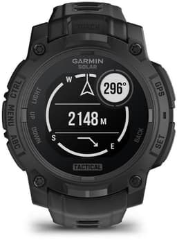 Garmin Instinct 3 – 45 mm, Solar, Tactical Edition Zwart met zwarte siliconen band — thumbnail 3