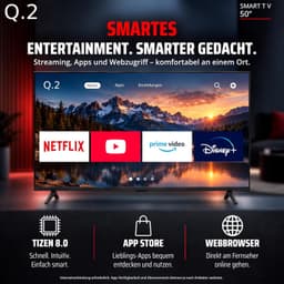 Q.2 50TZG3HN4KV1 - 50 inch Smart TV - 4K Ultra HD - Tizen OS 8.0 - HDR10 - Wi-Fi & Bluetooth (2026 Model) — thumbnail 5