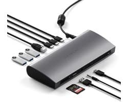 Satechi, Thunderbolt 4 multiport alles-in-één dockingstation met netadapter - Grijs
