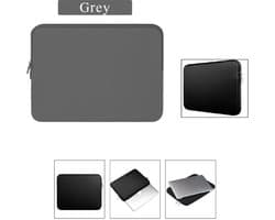 Laptophoes 13.3 inch - Laptoptas - Laptop Sleeve/Case/Hoes - Tas - 13.3 inch geschikt voor Apple MacBook Pro 13.3 inch - LB942 Donkergrijs