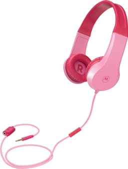 Motorola Sound Kinderkoptelefoon - MOTO JR200 PNK - Koptelefoon met Draad - Volumebegrenzing tot 85dB - met Audiosplitter - BPA-Vrij - Vanaf 3 Jaar — thumbnail 1