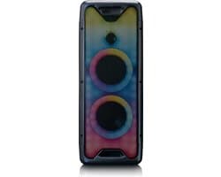 Lenco PA-200BK - Bluetooth Party Speaker Draadloos - LED Licht - Zwart