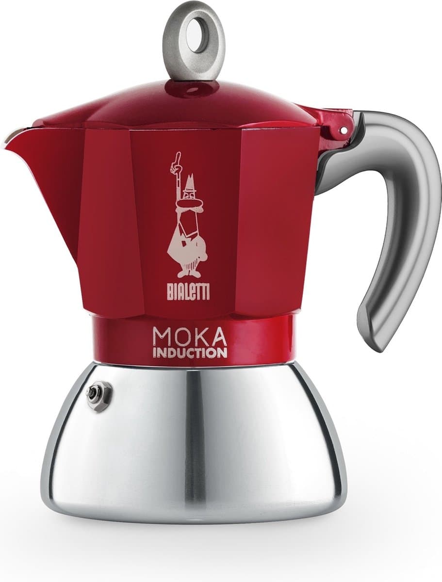 Bialetti Moka Induction - Percolator - Rood - 4 kops — afbeelding 1