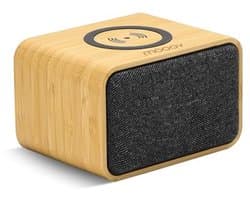 Draagbare Bamboe Bluetooth-luidspreker met Inductie-oplader voor Smartphone