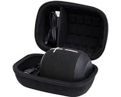 Draagbare Beschermhoes voor Draadloze Bluetooth Speakers - Waterdicht en Schokbestendig (Zwart)