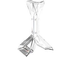 Acryl Headset Standard met Antislip en Kabelbescherming - Transparante Oplossing voor je Bureau