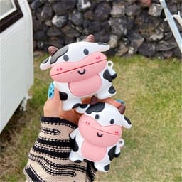 Allecto plus - Siliconen hoesje voor AirPods Pro - Leuke Cartoon Kawaii 3D Cover - Grappige Dieren Sleutelhanger - Zachte Beschermhoes voor AirPods Pro - Meisjes Kinderen Vrouwen - Shell Cases - Roze — thumbnail 3