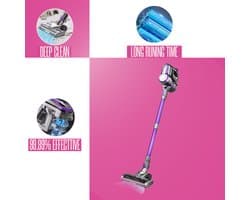 FixtFixer X6M Cordless Vacuum – 55min Runtime, 55KPa Suction, 6-in-1 Lightweight HEPA Stick Cleaner