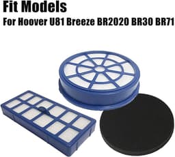 Filter vervangingsset - 2 stuks - geschikt voor Hoover U81 Breeze serie - vervanging 35601724 - voor stofzuiger zonder zak draadloos — thumbnail 5