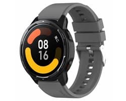 By Qubix - Geschikt voor Garmin bandje - Geschikt voor Garmin Venu 4 - 45mm - Siliconen sportband - Grijs - Smartwatch bandje 22mm