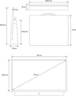 CREATE - Draagbare 24" Smart TV met batterij en antireflectiescherm - TV MOVE STUDIO — thumbnail 3