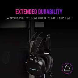 Verstelbare Clip-on Headset Stand met 360º Rotatie - Zwart — thumbnail 2