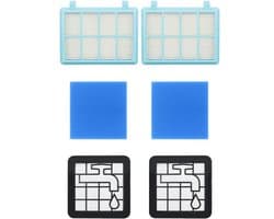 Filter set — Stofzuiger onderdelen，geschikt voor Philips PowerPro Compact/PowerPro City filterset FC8010/01 FC9334 FC9550