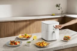 Xiaomi MAF13 Enkel 6 l Vrijstaand 1550 W Heteluchtfriteuse Wit — thumbnail 2
