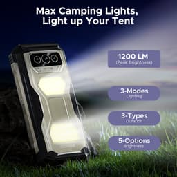DOOGEE V MAX S 5G-Robuuste Smartphone-Robuuste Telefoon- 22000 mAh/33 W -24 GB RAM+ 256 GB ROM- 6,58 inch + 120 Hz - Kampeerlamp - Nachtzichtcamera- Android 14- Face ID-IP68-Dubbele luidsprekers-Titanium — thumbnail 4
