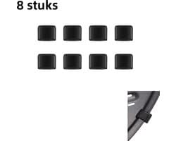 8-pack - Siliconen dop beschermhoezen - Geschikt voor Airfryer accessoires - Bakmatten - Zwart