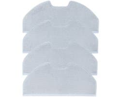 4x Geschikt voor Eufy X8 Pro/ X8 Pro SES Microvezel Dweildoek Pads Reiniging Set