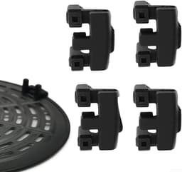 4 rubberen bumpers voor de airfryer, rubberen pootjes voor de grillplaat in de keuken, siliconen hoes voor de airfryer, krasbeschermingsbalk, wimpers — thumbnail 4