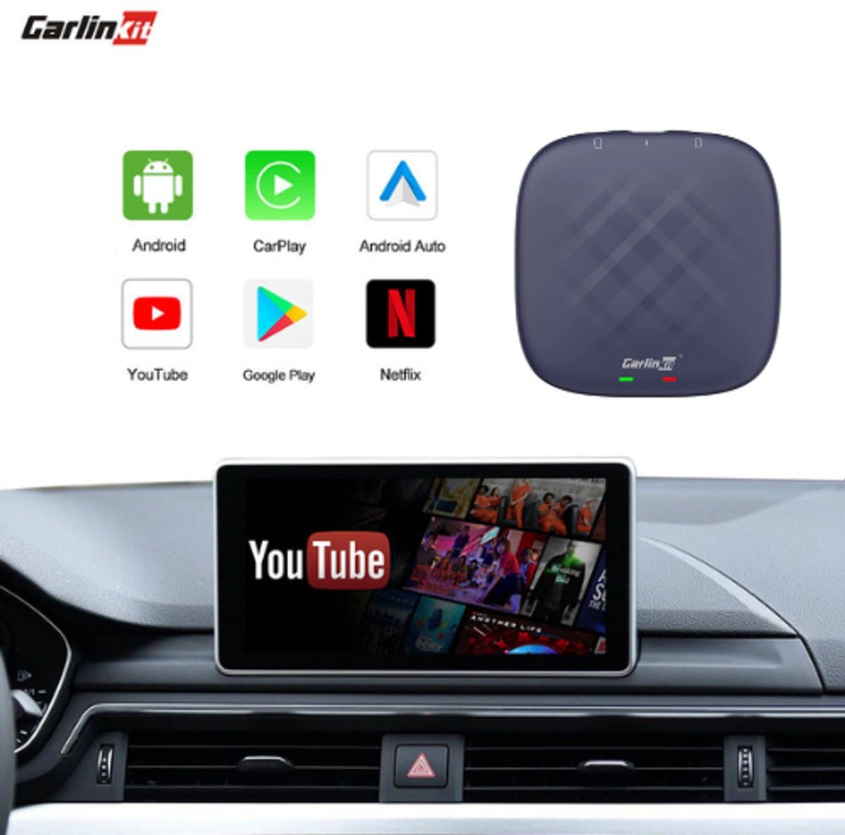 Carlinkit TBox Plus – Android 13 entertainment in je auto | 4+64GB | Netflix & Youtube | Ulta versie — afbeelding 1