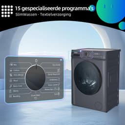 CHiQ CW07123863AX - Wasmachine - 7 KG - Space Pro - 16 programma's - AI Smart - Stoomwassen & Quick Wash - 12 jaar garantie op motor - A — thumbnail 7