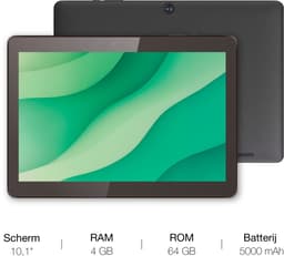 Logicom - Tablet 210 - 64GB - 10 inch - 4GB RAM - Octa Core - Zwart - Wifi - Android 15 — thumbnail 3