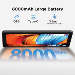 DOOGEE T10W - Tablet - 9GB RAM + 128GB ROM (2TB/TF) - 10,1 Inth TUV low blue light - 8000mAh - Android 15 - Dubbele luidsprekers - Face ID - Blauw — thumbnail 3