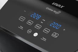 VIVAX Digitale Airfryer DFA-617DB - 6 liter - PFAS vrij - Groot - Heteluchtfriteuse - Zwart - Digital Touchscreen - Inclusief in hoogte verstelbaar Grillrack — thumbnail 5