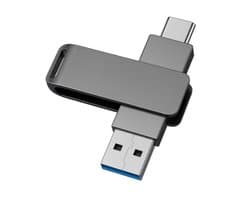 USB Stick 64 GB - USB-C en USB-A - 800Mbps - USB 3.0 - USB-C Stick - Plug & Play - Universeel - Geschikt voor alle Laptops / Smartphones / Tablets