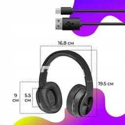 Blow Bluetooth Headset - BT 5.3 - USB-C - 3.5mm Jack - Bluetooth Koptelefoon - BTX700 - Zwart — thumbnail 5