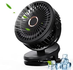 Mini USB Ventilator 5000mAh - Draaibaar en Stil Tafelventilator voor Kantoor — thumbnail 3