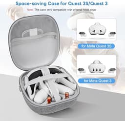 Harde draagtas voor Meta Quest 3S/Quest 3 VR Gaming Headset - Draagbare Case voor Touch Controllers — thumbnail 2