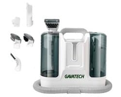 Gestoffeerde en tapijtstofzuiger met krachtige reiniger voor kussens, tapijten, banken en meubels - 6 accessoires