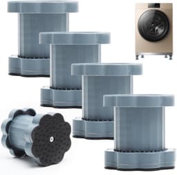 Wasmachine van 1-5 meter- universele verhogingskussens voor de basis van de wasmachine- schokdemper voor de wasmachine- trillingsdempers voor de koelkast- vergemakkelijkt het verwijderen van stof van de vloer — thumbnail 1