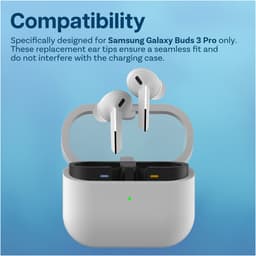 Vervangende Oordopjes Tips voor Samsung Galaxy Buds 3 Pro door MMOBIEL - 3 Paar (S/M/L) Siliconen Oordoppen – Antislip, Geluidisolerend, Comfortabele Pasvorm - Passen in Oplaadcase - Wit — thumbnail 5
