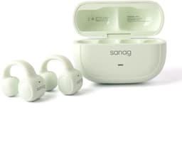 Sanag S3S – Open-Ear Bone Conduction Koptelefoon – Bluetooth 5.3 –Ai headset Sport Oorclip – 56u Lange Batterijduur – Waterdicht – Licht Groen — thumbnail 3