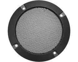 Speaker Grid Cover 4 Inch Decoratieve Mesh Cirkel Subwoofer Beschermer Zwart - Allecto plus _upd;56;_