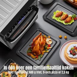 MMP® Heteluchtoven - Oven - Airfryer Oven - Zwart - 20cm x 25cm x 20cm — thumbnail 5