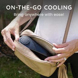 Oplaadbare Nekventilator met 360° Luchtstroom - Draagbare Bladloze Ventilator voor Koeling en Comfort — thumbnail 2