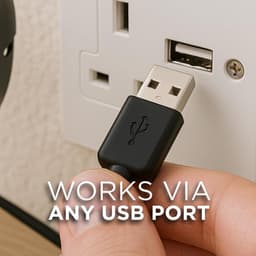 Draagbare USB Bureauventilator - 4 Inch Mini Ventilator met Kantelbare Hoek — thumbnail 3