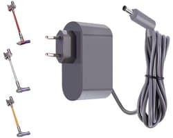 Oplader - 26.1V-lader - Geschikt voor Dyson V6 V7 V8-stofzuiger - Vervangende oplader - Kabel 1,8 m - netadapter voor stofzuiger - Stofzuiger Stroomadapter - Stofzuigeradapter - Stofzuigerlader - Universeel - netadapter