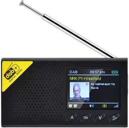 Ikello Draagbare DAB+/FM radio met Bluetooth en oplaadbare batterij - Zwart — thumbnail 1