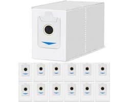 12 stofzuigerzakken Geschikt voor voor de Ecovacs T30S / T30S PRO / X5 Omni / Deebot X2 Omni / X2 Pro robots. Inclusief 3L actieve koolaccessoires, stofzuigerzakinhoud en reserveonderdelen (behalve T30S COMBO)