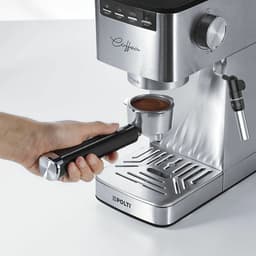 Polti Coffea P10S Espressomachine – Pistonmachine met Stoompijp – 15 bar – 1,3L – RVS — thumbnail 2