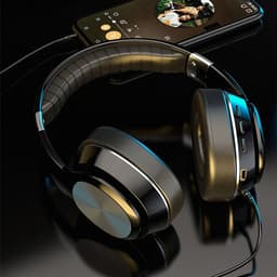 TuseRxln Over-Ear Koptelefoon - Hoofdtelefoon - Bluetooth 5.0 & 40mm Drivers - 1 - Blauw — thumbnail 4