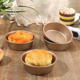 6-delige mini-cakevorm voor de airfryer, reuzenmuffin-cupcakevorm, 10 cm grote hamburgervorm voor de airfryer, antiaanbakvorm voor de airfryer, individuele mini-cakevormen (om te bakken) — thumbnail 1