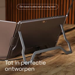Screenmate® OneCable Portable Monitor 14” - Draagbare Monitor met Beschermhoes - Extra Scherm Laptop - Draagbaar Beeldscherm - Grijs — thumbnail 5