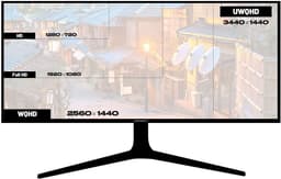 JAPANNEXT Curved Monitor 34" IPS UWQHD (3440x1440) | JN-IPSC34UWQHDR-C65W-H — thumbnail 6